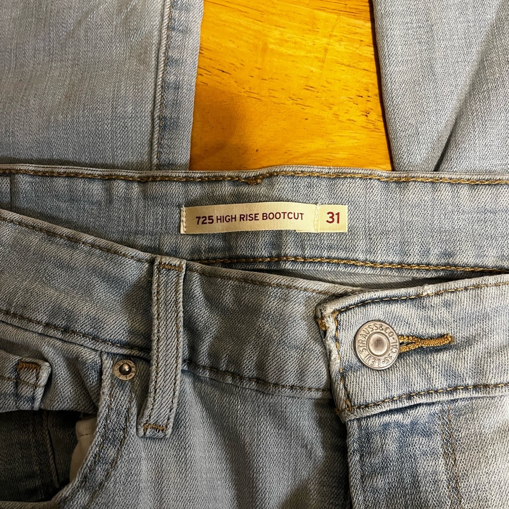 Levi's Light Blue Denim Bootcut Jeans